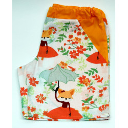 Shorts with foxes, size 98 - 122