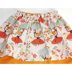 Reversible skirt "foxes", s. 92 - 122