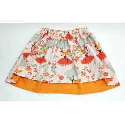 Reversible skirt "foxes",...