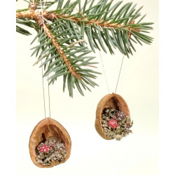 Christmas ornaments "mushrooms in the shell"
