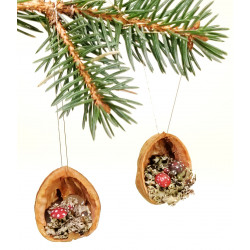 Christmas ornaments "mushrooms in the shell"