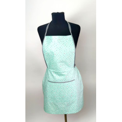 Apron with oven mitts